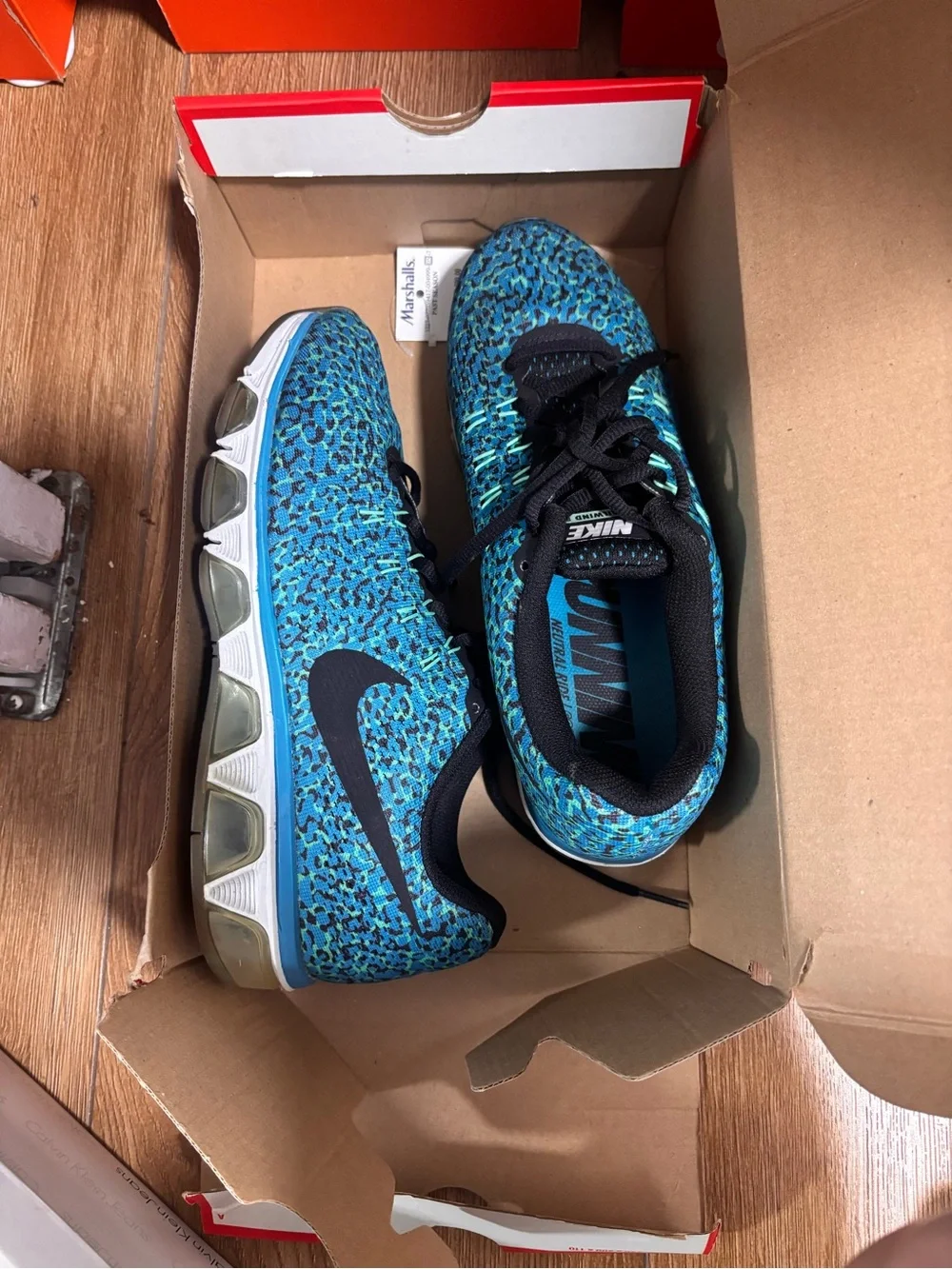 Nike Blue and Black Women's Athletic Sneakers